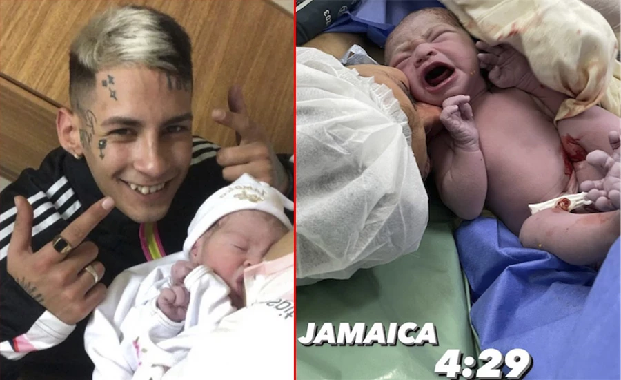 L-Gante fue papá: nació Jamaica, su primera hija