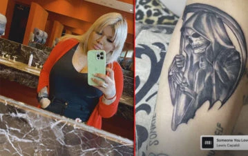 More Rial se hizo un polémico tatuaje tumbero y confesó el particular motivo: “Le hice una promesa a...”
