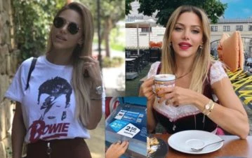 ¡Qué placer! Evangelina Anderson mostró cómo es su vida en las tranquilas y seguras calles de Múnich