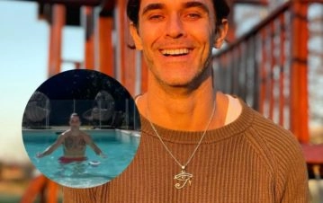 Mariano Martínez se tiró a la pileta de su casa en pleno invierno y... ¡lo mostró en un video!