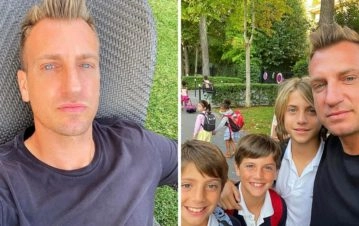 Cómo fue el reencuentro de Maxi López con sus hijos en París después de 10 meses sin verse