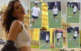 El video de Vicuña jugando al fútbol que la China le mandó a Icardi