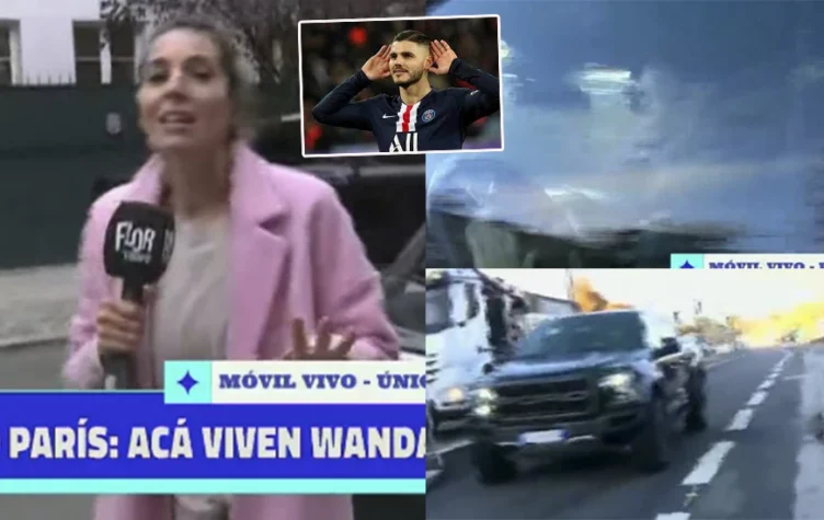 Icardi le tiró la camioneta encima a una periodista