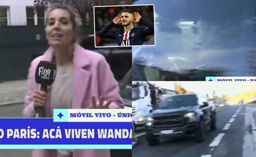 Icardi le tiró la camioneta encima a una periodista