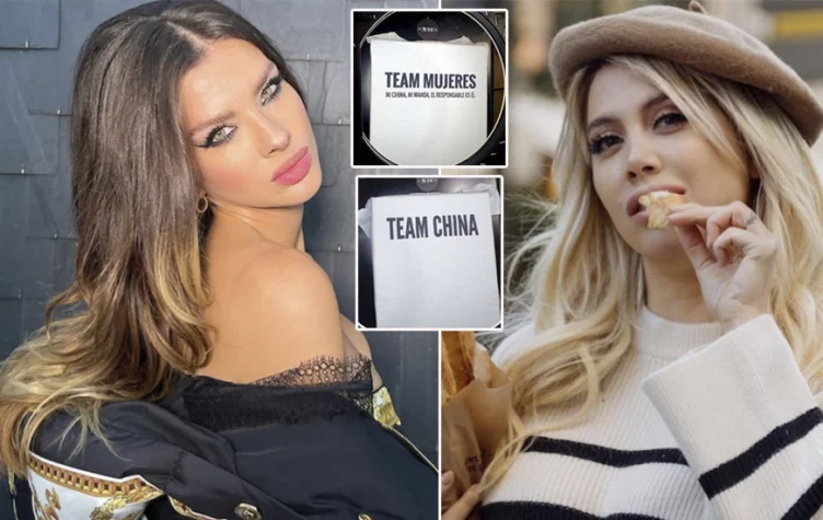 Mariano de la Canal sacó remeras con las frases de Wanda y la China Suárez