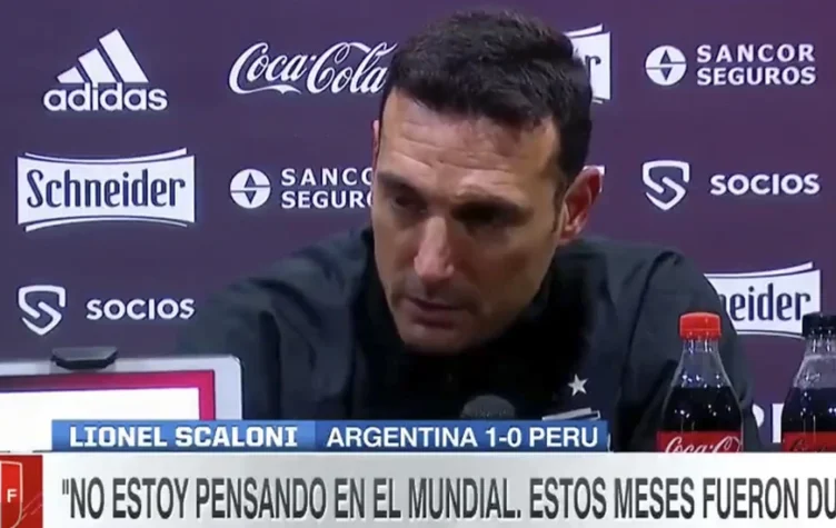 Inesperada y dolorosa confesión de Lionel Scaloni