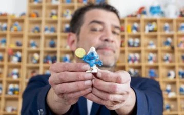 ¡Un nene! Adrián Cormillot mostró su increíble colección de Pitufos: "Tengo más de..."