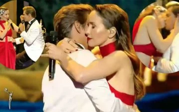 ¡El video! Por qué Natalia Oreiro se chapó a Carlos Baute en los Premios Platino