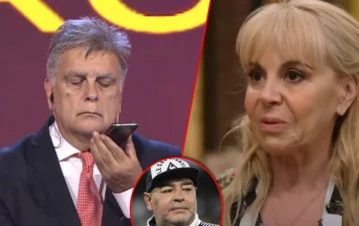 El revelador audio de Claudia Villafañe que mostró Luis Ventura sobre las noches de desenfreno de Maradona