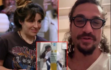 El video de Gianinna Maradona y Daniel Osvaldo a puro besos en la calle tras la crisis de pareja