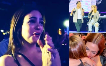 El emocionante video de Muna, la hija de Agustina Cherri, cantando por primera en un escenario y con Luciano Pereyra