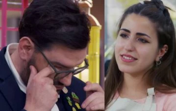 Damián Betular estalló en llanto al tener que despedir a Ximena en Bake Off