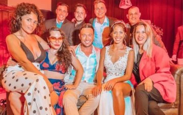 El ex Gran Hermano Agustín Belforte se casó con una conductora de la tv boliviana y la fiesta fue monumental