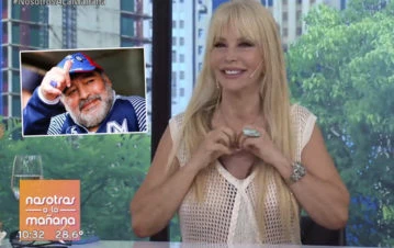 Graciela Alfano contó una historia de Maradona que sacudió a todos en Nosotros a la mañana: "Me regaló este colgante y..."