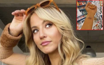 Cómo es y qué dice el tatuaje que se hizo Flor Vigna a poco de empezar su romance con Luciano Castro