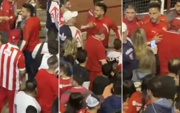 ¡Video caliente! Juan Marconi se peleó a gritos en la cancha de Independiente: "Despiértense si quieren..."