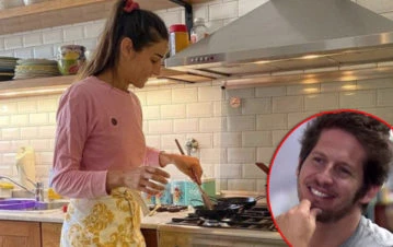 El extraño ritual de Juana Viale y su novio en la construcción de su nueva y circular casa