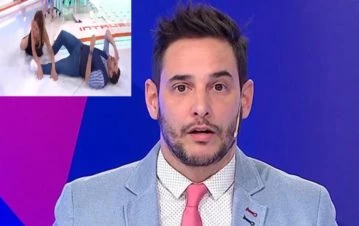 Tremendo blooper: Rodrigo Lussich preocupó a todos con una fuertísima caída en Intrusos