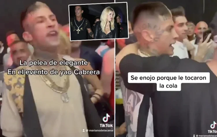 Elegante fue a un evento y terminó a las piñas