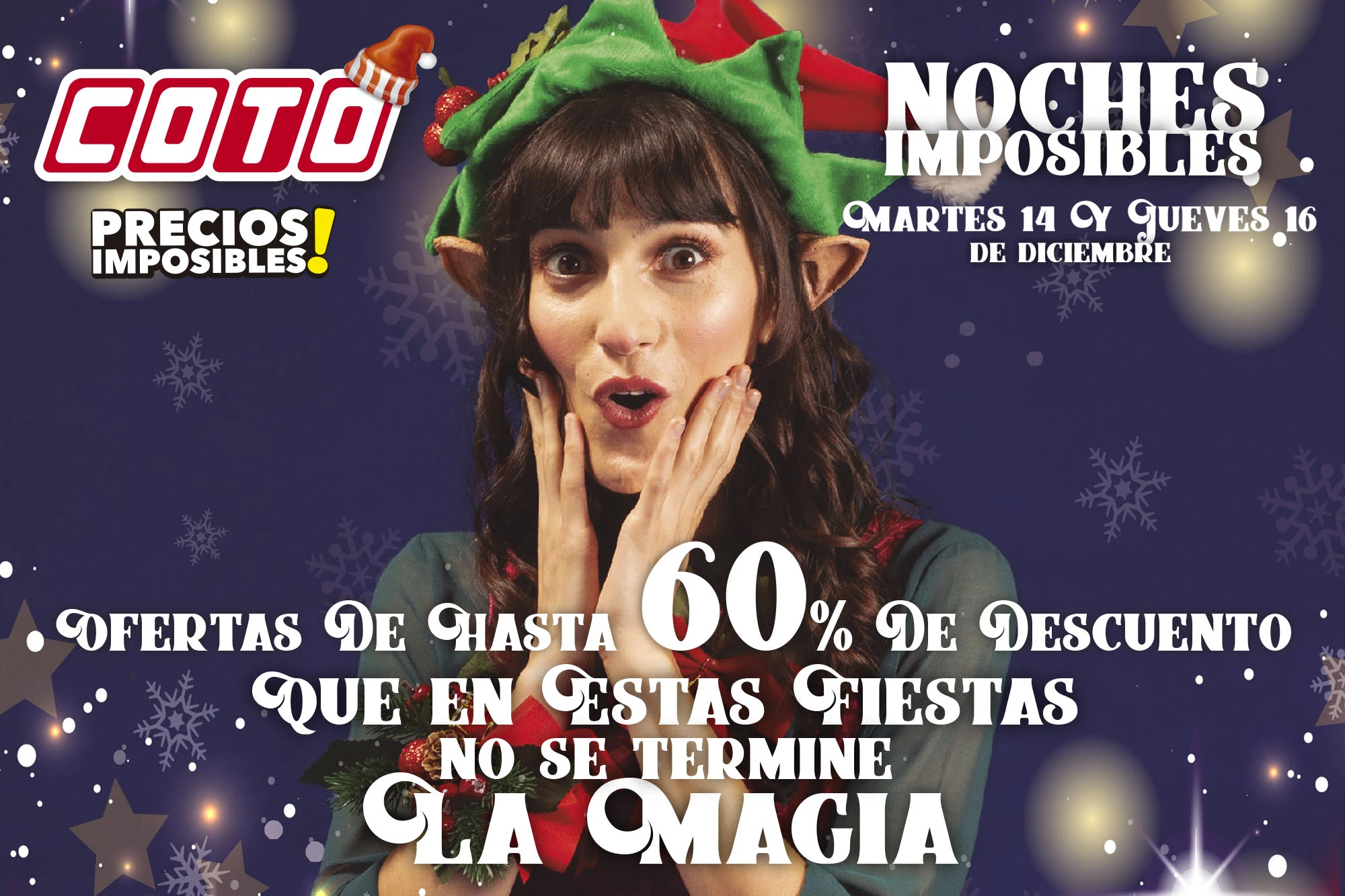 Coto, Noches Imposibles, Descuentos