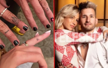 Cómo es el tatuaje que se hicieron juntos Stefi Roitman y Ricky Montaner a horas de casarse: las fotos