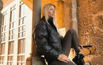 A la moda: El tremendo y carísimo look invernal de Nicole Neumann para recorrer España con una cartera de... ¡cuero!