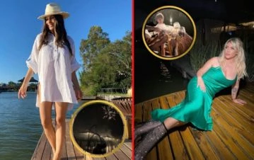 Vecinas y rivales: cómo se vistieron y decoraron sus casas Pampita y Wanda Nara para recibir 2022