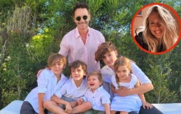 La reacción de Eli, la novia de Benjamín Vicuña, cuando él publicó una foto junto a sus cinco hijos