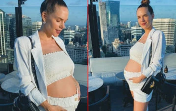 ¿Nene o nena? El tierno video de Julieta Nair Calvo mostrando su pancita de 6 meses de embarazo