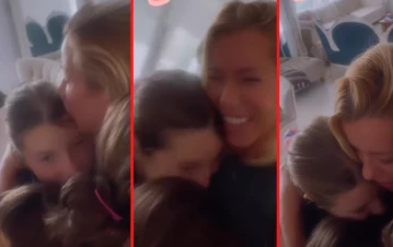¿Mala madre? Nicole Neumann se reencontró con sus hijas tras su viaje a Europa y filmó el momento