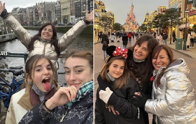 Edith Hermida de vacaciones en Europa