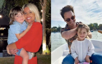 Flor Peña mostró el tierno encuentro entre su hijo y Magnolia, la hija de Benjamín Vicuña y la China Suárez