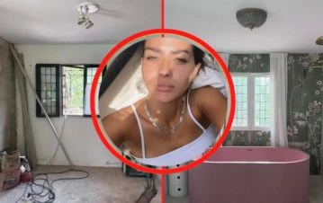 Super emocionada, la China Suárez mostró el antes y después de los baños de su nueva casa: "Se que aman..."