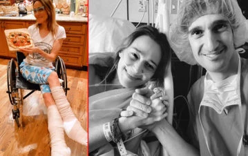 Verónica Lozano volvió a la Argentina y lloró emocionada al recibir los regalos de sus compas de Telefe: "Ay... son muy amor"