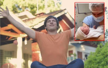 Nahuel Pennisi compartió un emotivo video del nacimiento de su segunda hija, Alma