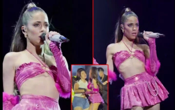 La sorpresiva reacción de Tini Stoessel cuando una fanática se metió en el escenario
