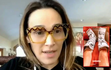 Las extrañas botas que usa Vero Lozano para su post operatorio