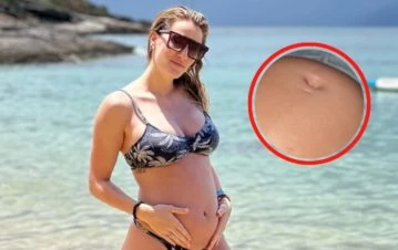 Mica Viciconte compartió los primeros movimientos de Luca en la panza