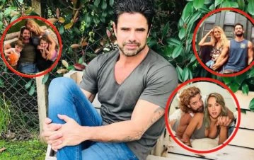 El jugado viaje de familia ensamblada que organizó Luciano Castro para su cumpleaños