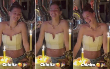 La China Suárez festejó su cumple 30 con su novio español, sin amigas famosas y con un look que llamó la atención