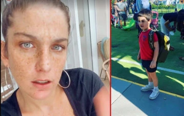 Caliente: Juana Repetto le contestó a los que la criticaron por mandar a su hijo "mal vestido" al primer día de clases