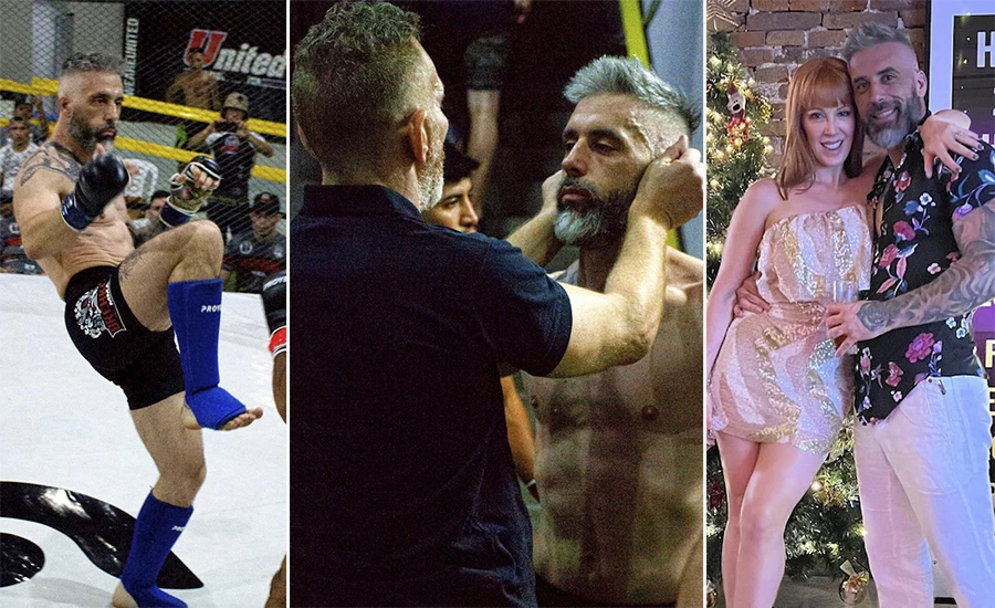 El novio de Lanzoni es luchador de MMA