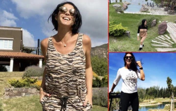 Las fotos de la impresionante mansión de Pamela David en Mendoza que sufrió un robo: parque "japonés", lagos y mil lujos