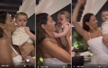 Pampita reaccionó eufórica al escuchar las primeras palabras de Ana, su hija: qué dijo la beba y cómo festejó la modelo