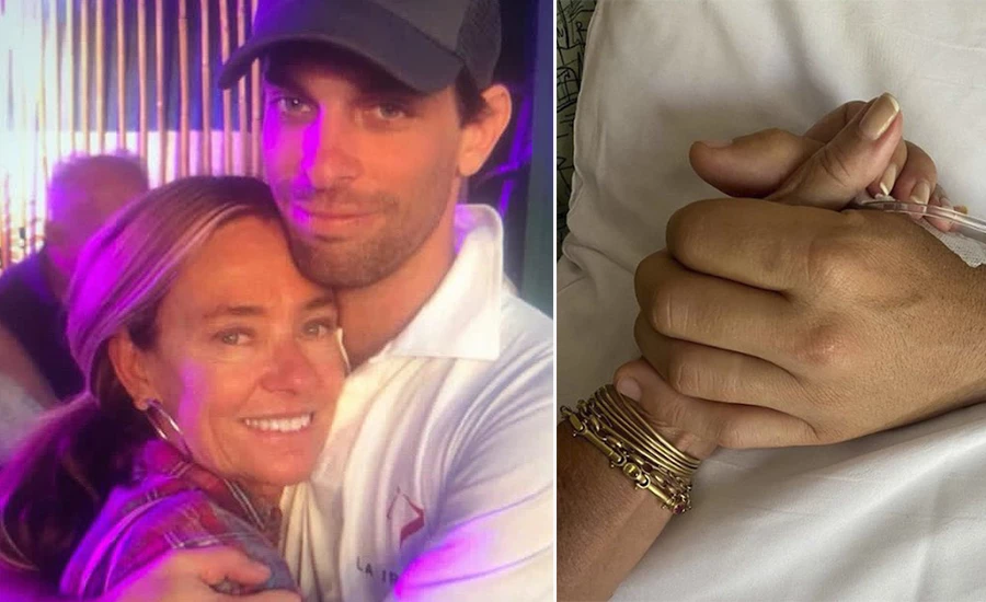 El reencuentro de a¡la trilliza de oro con su hijo