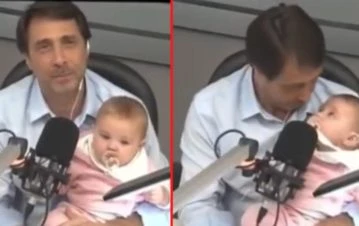 Las polémicas bromas que recibió Eduardo Feinmann cuando presentó a su hija Esmeralda en vivo: "Va a ser..."
