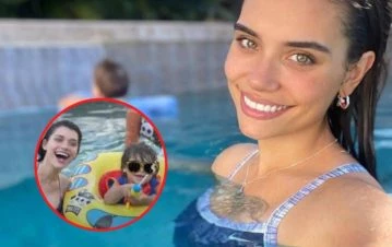 Eva de Dominici mostró cómo creció su hijo Cairo desde una pileta súper lujosa