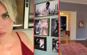 Wanda Nara siguió los pasos de la China Suárez y mostró cómo decoró su casa