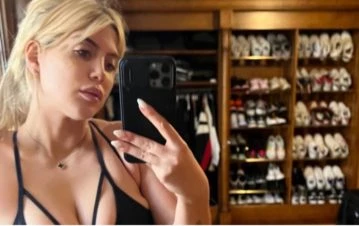 ¡Un lujo! Cómo es el impresionante guardarropas de Wanda Nara en su casa de París
