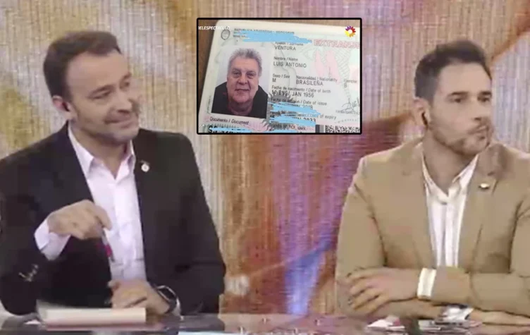 Luis Ventura mostró el documento y es brasileño